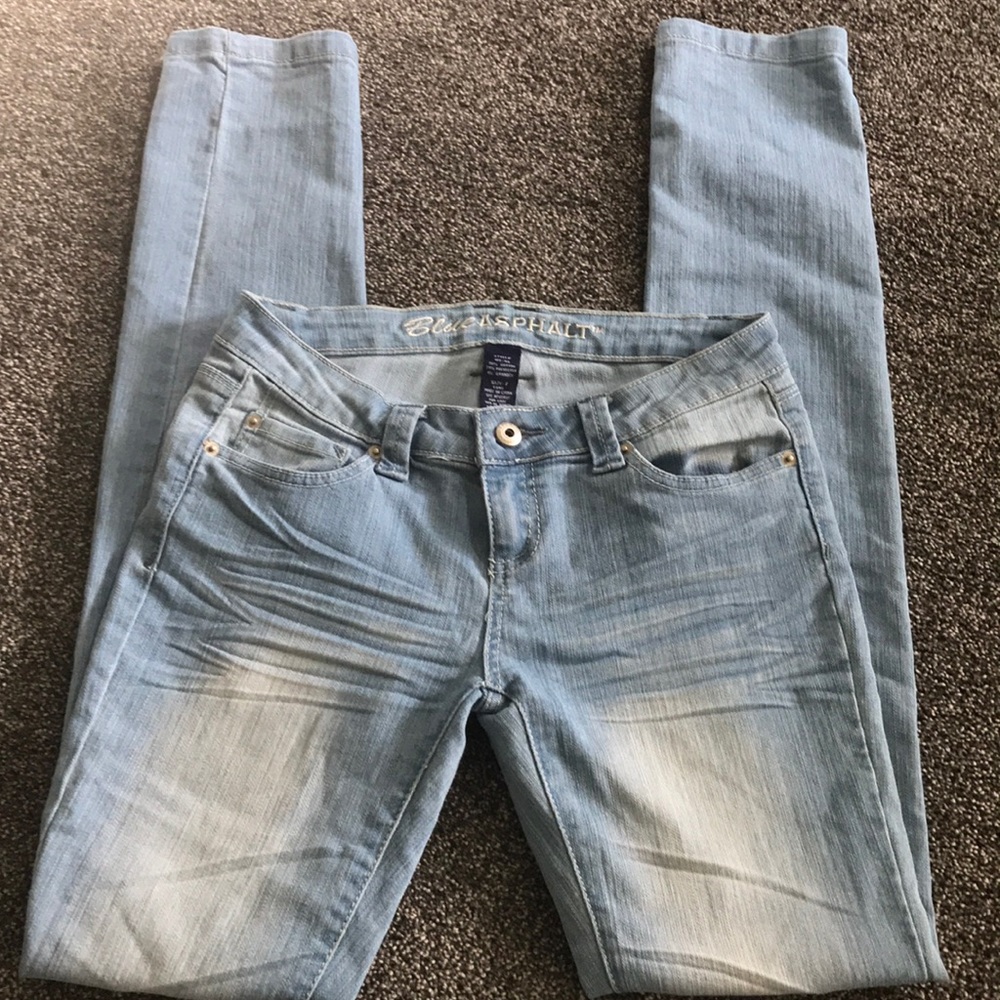 Blue Asphalt size 7 long jeans